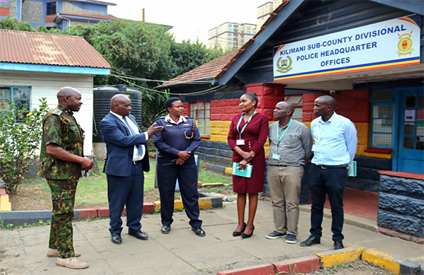 Commissioner Onyiego Leads IMPS Team in Kilimani Police Station Inspection