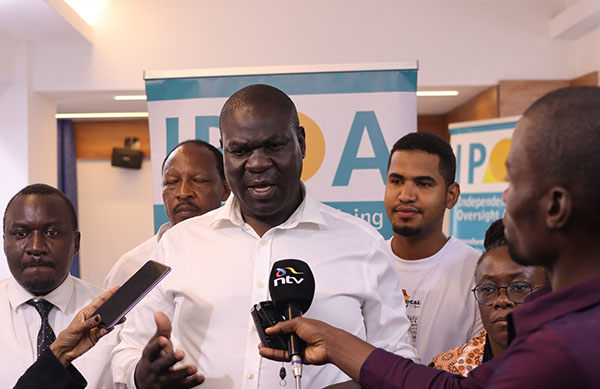 IPOA Chair Dr. Duncan Oburu addressing the media