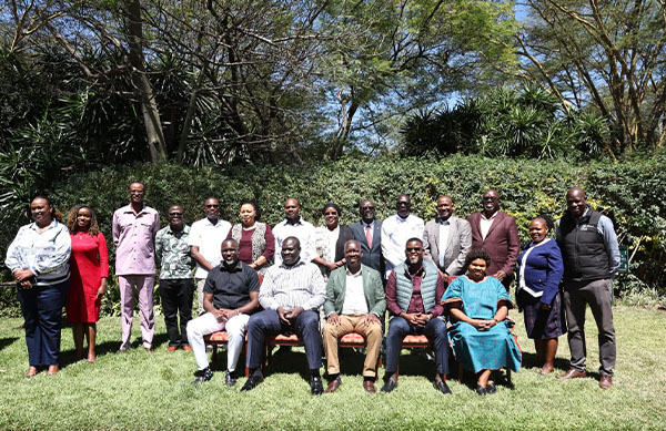 IPOA Chair Dr. Duncan Oburu and CEO Elema Halake during a Collaborative Routine Data Quality Assessment Dialogue Session