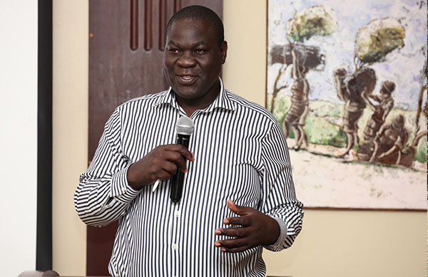 IPOA Chair Dr. Duncan Oburu speaking during a Collaborative Routine Data Quality Assessment Dialogue Session