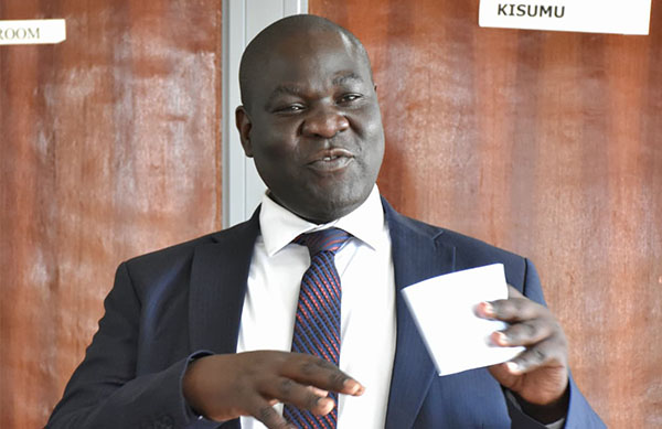 IPOA Chairperson Dr. Duncan Oburu speaking during an engagement with stakeholders